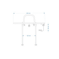 Allygn - Grill Rack Gepäckträger - schwarz