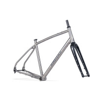 Bombtrack - Beyond Ti Titanium Rahmenset - Titanium / Black