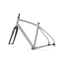 Bombtrack - Beyond Ti Titanium Rahmenset - Titanium / Black