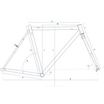Veloci Cycle - OLD Street V 1.1  Frameset - Black Glitter
