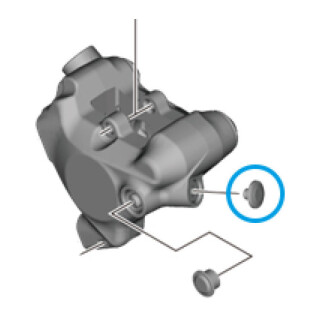 Shimano - Abdeckung / Staubkappe für BR-R8170/BR-R8070/BR-R9270 Entlüftungsschraube - Y2J706000
