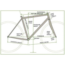 Soma - Double Cross Disc Frame incl Steel Fork - Matte Black 56 cm