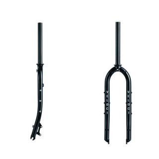 Veloci Cycle - No.06 Cr-Mo Steel Fork MTB  1 1/8" - Gloss Black