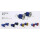 NITTO - EC-01 Bar End Caps Lenkerabschlußstopfen - 24 mm für Rennradlenker blau