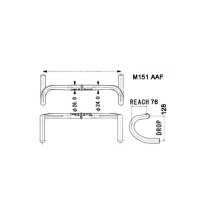 NITTO - M151AAF Compact Road Handlebar - 26 mm