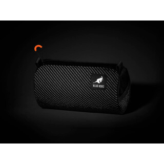 Wizard Works - Lil Presto Wiz Viz Reflective Barrel Bag Lenkertasche Schwarz/Schwarz - Small 1,8 Liter