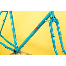 Crust Bikes - Bombora Rahmenset - Turquoise Marble Blue
