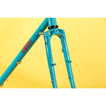 Crust Bikes - Bombora Rahmenset - Turquoise Marble Blue