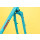Crust Bikes - Bombora Rahmenset - Turquoise Marble Blue