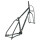 Jones - Steel Plus LWB Diamond Frameset / Truss Fork - black