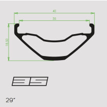 Hope - Fortus 35 Disc Rim - 29"