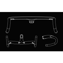 Beast - Cockpit Bar Road Carbon Lenker-Vorbau-Einheit 380...