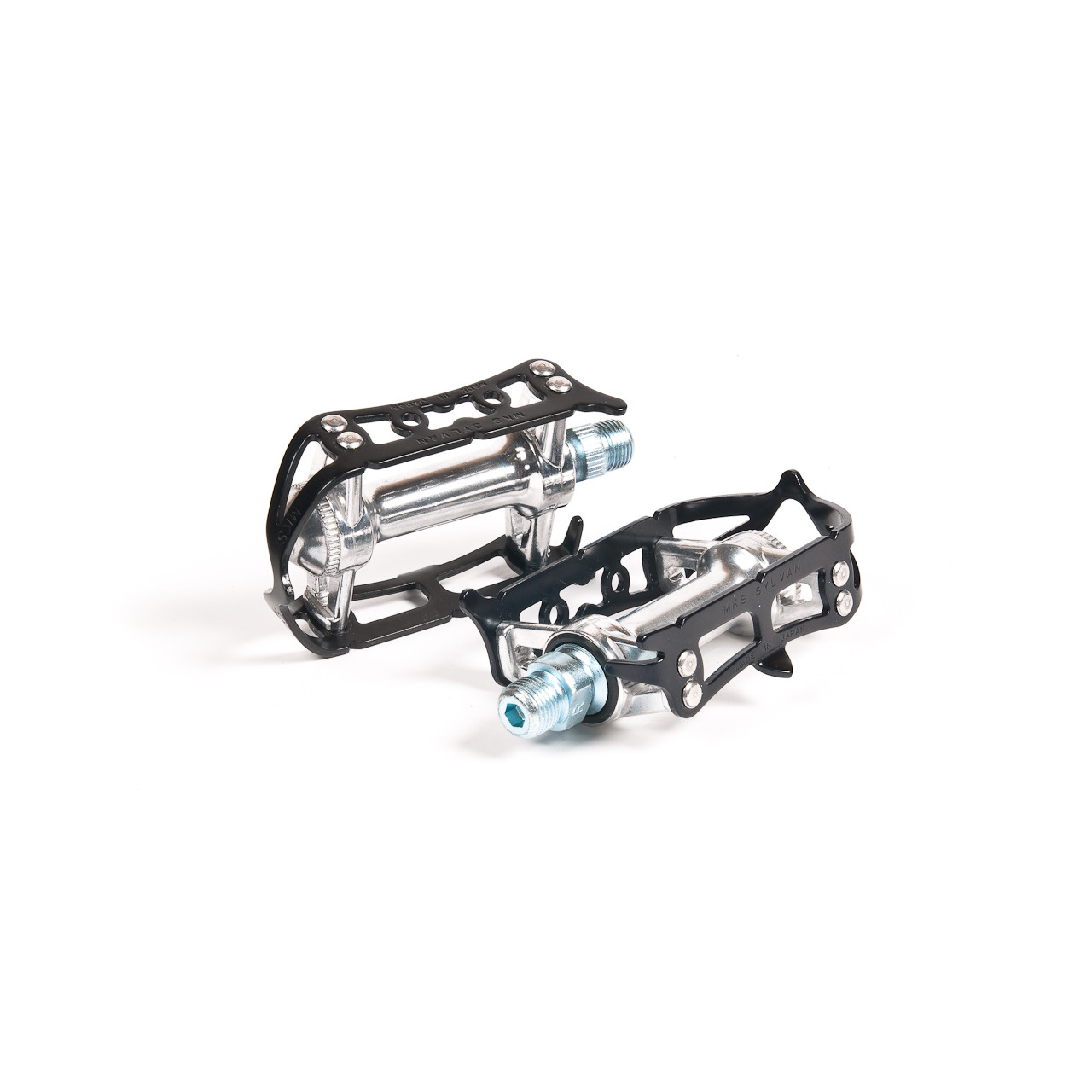 thumbnail image 2 of MKS Sylvan Road Pedals – Aluminum Platform, 9/16" Thread, Silver – New 2 of 4