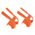 BLB - Plastic Toe Clips black L