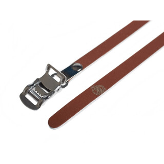 BLB - Single Leather Straps Pedalriemen dunkelbraun