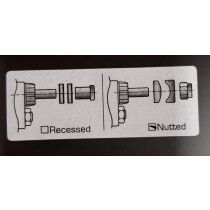 Tektro - R559 Bremsensatz (53-73 mm) Silber - Klassisch (Nutted)