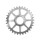 Wagon Wheel Chainring 32 tooth + 3mm Offset - 304 Stainless (silber)