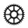 Tumbleweed - Wagon Wheel Kettenblatt 32 Zähne +3 mm Offset - 7075 Aluminium (schwarz)