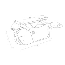 Revelate Designs - Pitchfork Aerobar System Lenkertasche - black/grey
