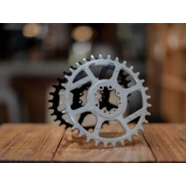 Veloci Cycle - ROLLCii V.2 1x Direct Mount (SRAM 8-bolt) Gravel/Road Kettenblatt / 6 mm Offset schwarz 38 Zähne