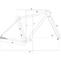 Veloci Cycle - K.O.G. King of Gravel Frameset - Gloss Black