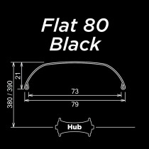 SimWorks - Flat 80 Schutzbleche SCHWARZ - 29"