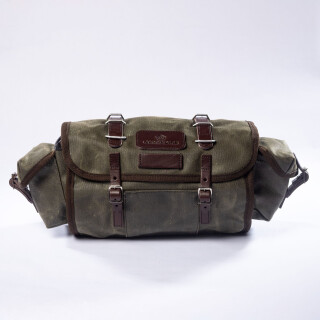 Carradice - Originals Barley Saddlebag - 9 L field green (darkbrown straps)