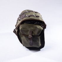 Carradice - Originals Barley Saddlebag - 9 L field green (darkbrown straps)