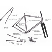 Curve Cycling - Big Kev V2 Titanium Frameset XM