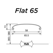 SimWorks - Flat 65 Schutzbleche SILBER - 27,5" (365R)