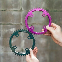 Veloci Cycles - ROLLCii 1-fach-Kettenblatt für BCD...