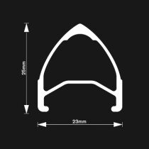 H Plus Son - Archetype rim - 700c black 28 h