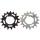 BLB - Track Sprocket - silver & black black 12  teeth