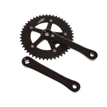 Sugino - Pista Crankset black 48t