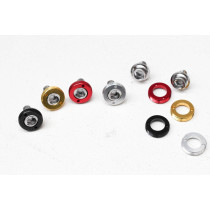 Goldsprint - Alloy Cup Crank Bolts red