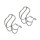 MKS - Cage Half Clips halber Edelstahl Pedalhaken - L