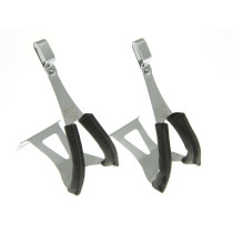 BLB - Steel Toe Clips With Leather Cover - Single Bridge/Single Gate