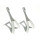 BLB - Stahl Pedalhaken Leder - Single Bridge/Single Gate