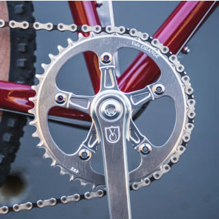 Velo Orange Grand Cru Fluted Single Crankset with Narrow-Wide Chainring