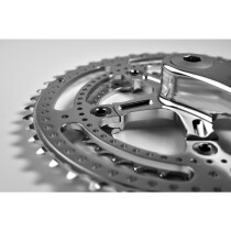 Velo Orange - Grand Cru Drillium 110 Fluted Double Kurbel, 34 x 48t 170 mm