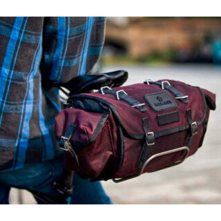 burgundy (black straps)